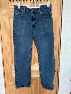 Wrangler Straight Fit Dark Blue Men's Jeans